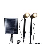 5V 5W Solar Powered Landscape Spotlights Outdoor 200lm Cold Warm White Combined