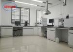 Floor Mounted Structure Steel Made Laboratory Workstation For Instrument Rooms