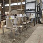 Starch Flour Bag Dump Station With Vibration Screener System For Discharging