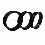 4.25 X 17 Inch Bright Black Motorcycle Aluminum Alloy Rims for Supermoto