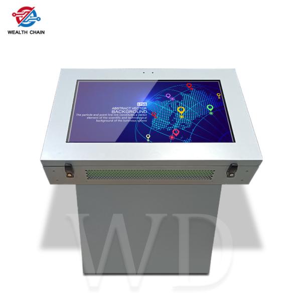 Water Resistant 43" Inch Outdoor LCD Digital Signage Touch Screen For Station
