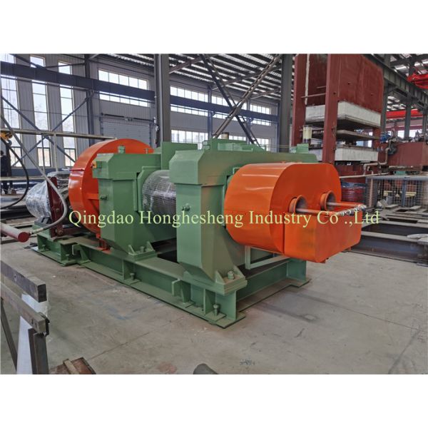 Cast Iron Rubber Cracker Mill 380V 50HZ For Waste Tyre Recycling Plant