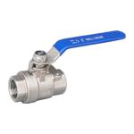 Manual Stainless Steel Female Thread Connection 2PC Ball Valve for Water Pipe