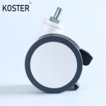 Light Duty PU Medical Caster With Rotating Wheel Diameter 100mm/125mm/150mm