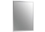 White Framed Bathroom Mirror / Decorative Bathroom Wall Mirrors Punch Free
