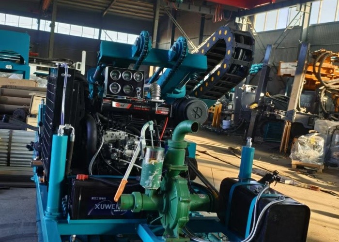 With 1.5 Meters Length Rod Crawler Mounted Drilling Rig For Water Borehole Drilling Large Horsepower