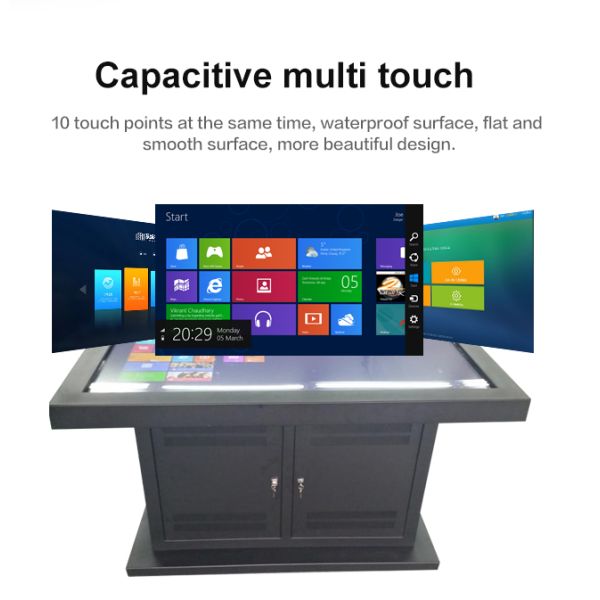 Android / Windows LCD Interactive Multi Touch Smart Game Coffee Table For Shop / KTV / Bar / Restaurant 