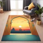 Special Arabic Printed Worship Mat National Style Prayer Floor Carpet Rug