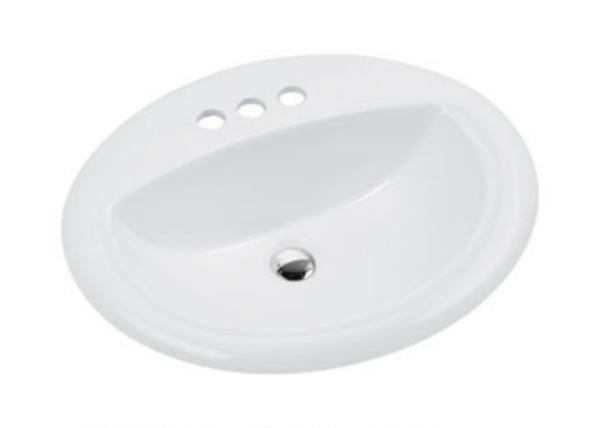 Hotel Bathroom Ceramic Undermount Sink , Bowl Style Bathroom Sink With Faucet