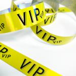 Gold Glitter Party Wristbands Personalized Laser Printing Bracelet