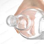 Hot Stamping 500ml 750ml Unique Design Glass Bottle for Vodka Whiskey Gin Liquor