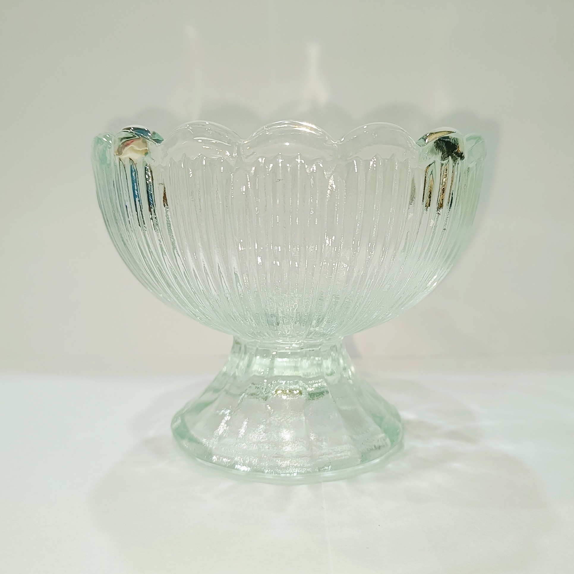 Light Luxury Style Dessert Glass Bowl Ice Cream Glass Cup Transparent