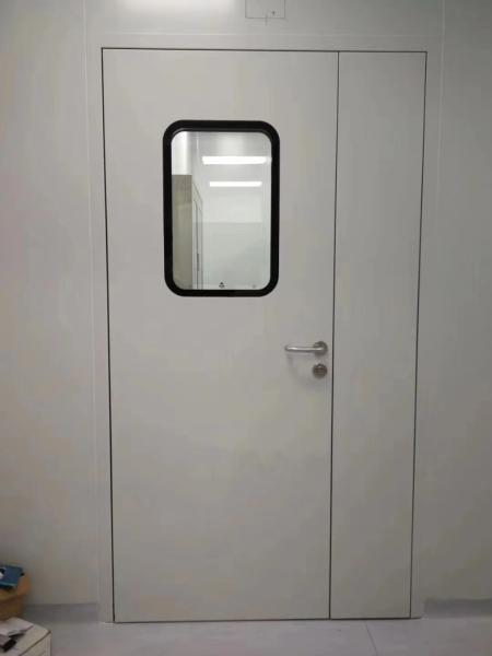 Customized Steel Cleanroom Swing Door Fire Rated 50mm Thick For Electronics