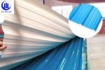 Sound Insulation PVC Roof Tiles Shingles 63 Degree Roundwave Roofing Sheet