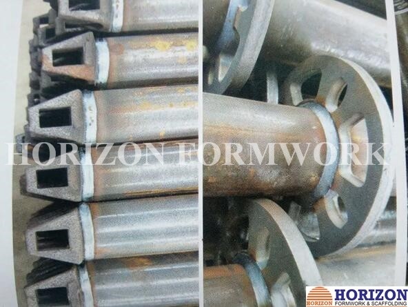 Vertical Support Ringlock Scaffolding System Q345 Steel Pipe 2.5m Length