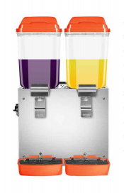 16l Large Capacity Hopper Food Pvc Cylinder Stainless Steel Handle Juice Dispenser 110V