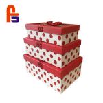 Beautiful Cardboard Gift Box Red Color Customized Perfect For Chrismas Cardboard