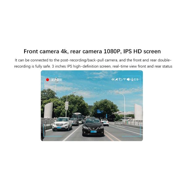 70Mai A800 4K Dash Cam DVR Built-in GPS with ADAS UHD Image IMX415 140 FOV 24H Parking Monitor 70Mai Dash Cam