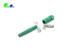 SC APC Simplex Fiber Optic Connectors With Green Color 4.0mm / 4.8mm 0.3dB
