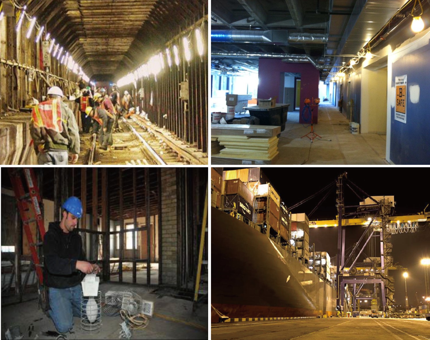 Temporary Work Light Fixture Application