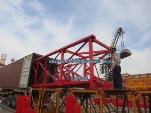 Wholesale D4522 45m Boom Luffing Jib Tower Crane 6T Load Split Mast Save Containers from china suppliers