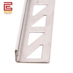 Wholesale Metal Silver Edge Tile Trim Floor Ceramic Tile End Trim Profiles from china suppliers