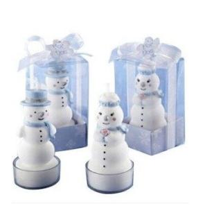 Wholesale New creative promotion gift product wedding gift festival snowman party candle from china suppliers