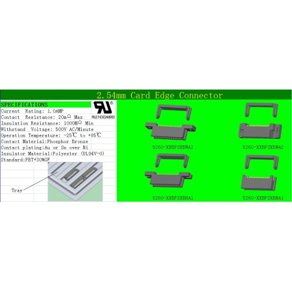CE Pin Header Socket 2.54 With Ear Two Piece Style PBT Black