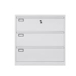 Wooden Top Three Drawer Filing Cabinet Commercial Metal Drawers Cabinet