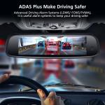 1280x400 IPS touch screen 3 Cameras Android 5.1 4G Car DVR