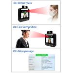 Italy Verifica C19 Face Recognition Temperature Scanner Kiosk Standalone