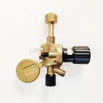 Black and Yellow Single Gauge CO2/Argon Regulator for Standard Gas Pressure