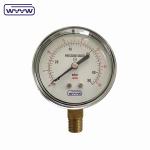 150mbar Low Bellows Type Pressure Gauge Manometer 63mm Bottom Mount
