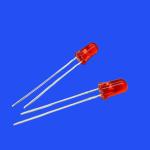 0.2W 5mm Tinted Clear Red Lens 620-630nm 12000-15000mcd Round Head LED Diode For