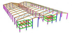 Wholesale Portal Steel Frame Structural Engineering Designs , Normal / Special Structure Type from china suppliers