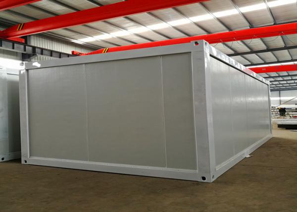 White Steel Structure Living Container House , Portable Living Containers With