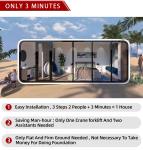 Modern Design Hotel Apple Cabin for Living in 20ft 30ft 40ft Cozy Tiny Home