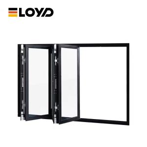 Wholesale Slimline Aluminium Frame Glass Folding Patio Doors Outdoor Accordion Doors Insulated from china suppliers
