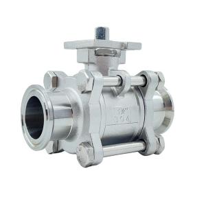 Wholesale 304 316 Stainless Steel High Platform 3PC Clamp Ball Valve for Water Industrial Usage from china suppliers