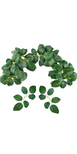 Bulk Rose Leaves Artificial Greenery Fake Rose Flower Leaves 