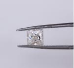 DEF Clear White 7mm Princess Cut 2 Carat Moissanite Stone Very Good Cutting VVS