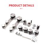 12MM Glass Tray Taky Round Bathroom System Hardware Sliding Glass Door Accessory