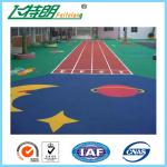 Custom Colored Acrylic Sports Flooring 1.3mm Vertical Deformation UV Resistant