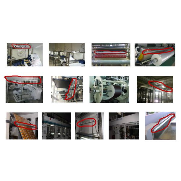 White Three Fan Anti Static Ionizer Overhead Ionizer For Splitting Machine