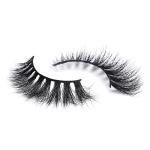 Natural Fiber 25mm 3D Silk Magnetic Eyelashes With Rose Gold Clip