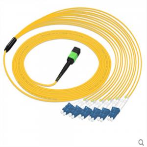 China Fiber optic 40g mpo to lc cable Fan-out SM MTP/MPO  8 core MPO cable on sale