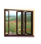 Vinyl UPVC Aluminium Folding Window Doors Contemporary ODM