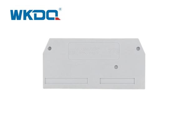 Din Rail Spring Cage Universal Terminal Block Connectors End Covers Plate Nylon