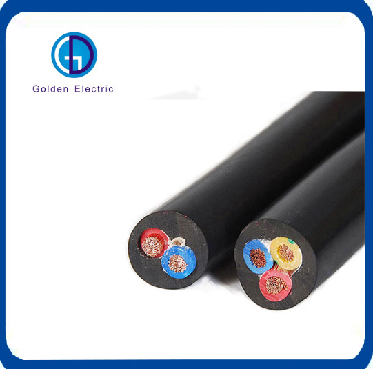Factory High Quality 3 Core 1.5mm2 Flexible Copper Conductor Insulated Sheathed Rubber Cable