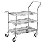 Carbon Steel SMT ESD Trolley SMD 4 Layers ESD Shelving Rack